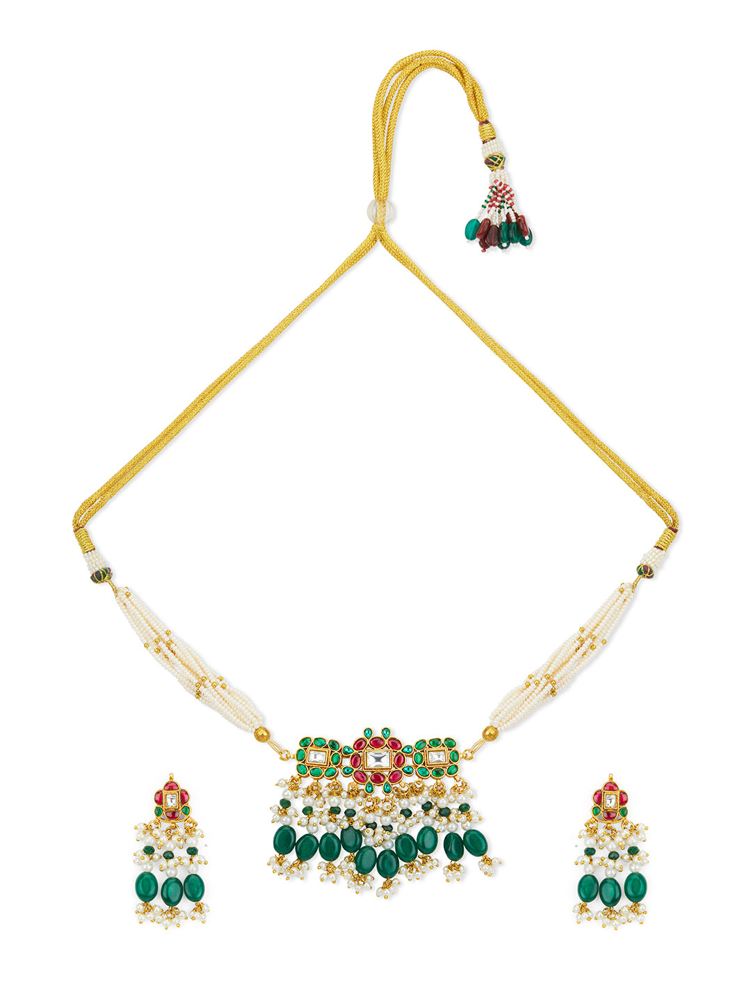 Kundan Petal Bloom Necklace Set