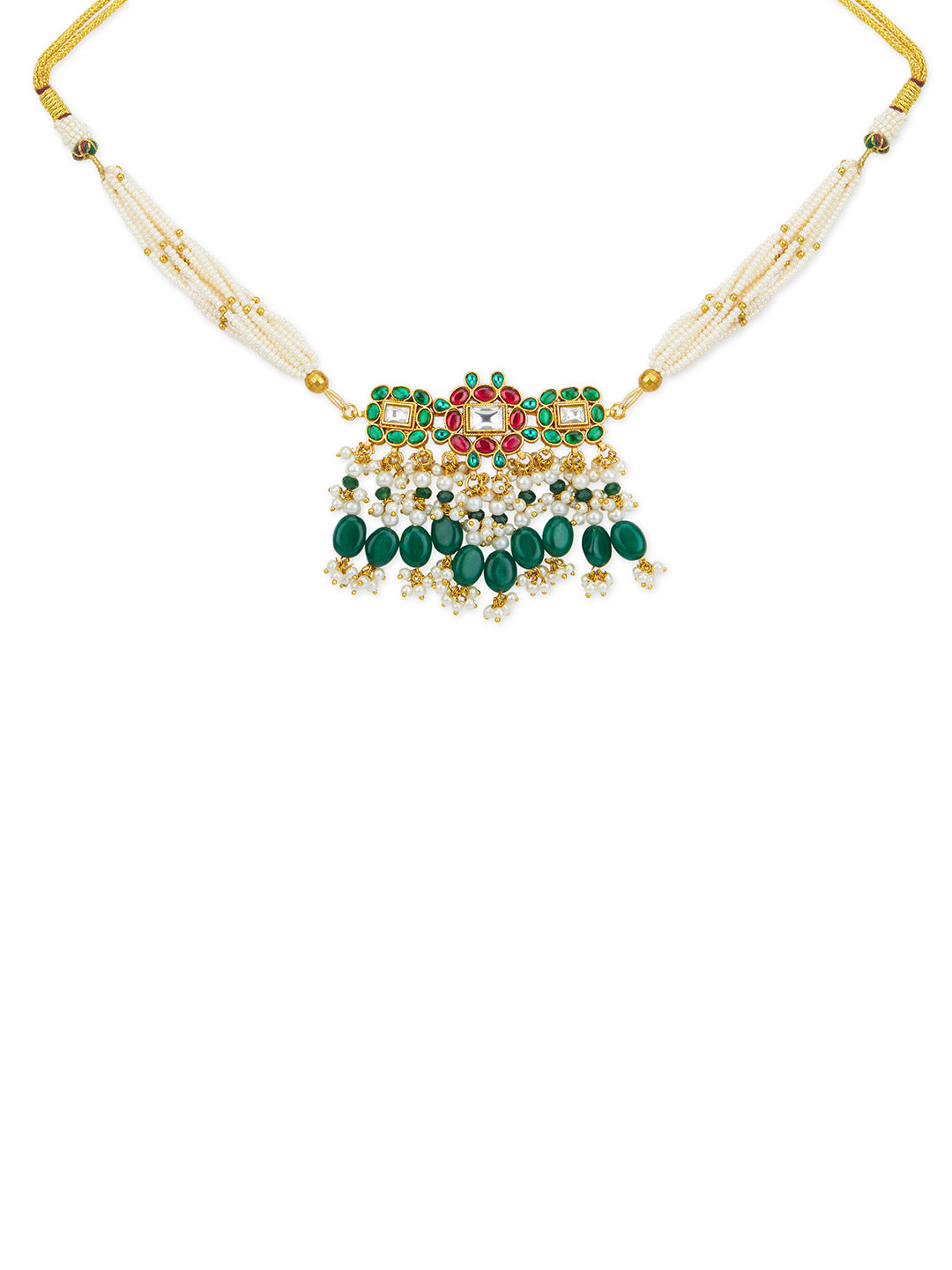 Kundan Petal Bloom Necklace Set