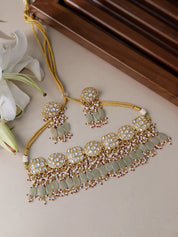Jade Polki Necklace Set