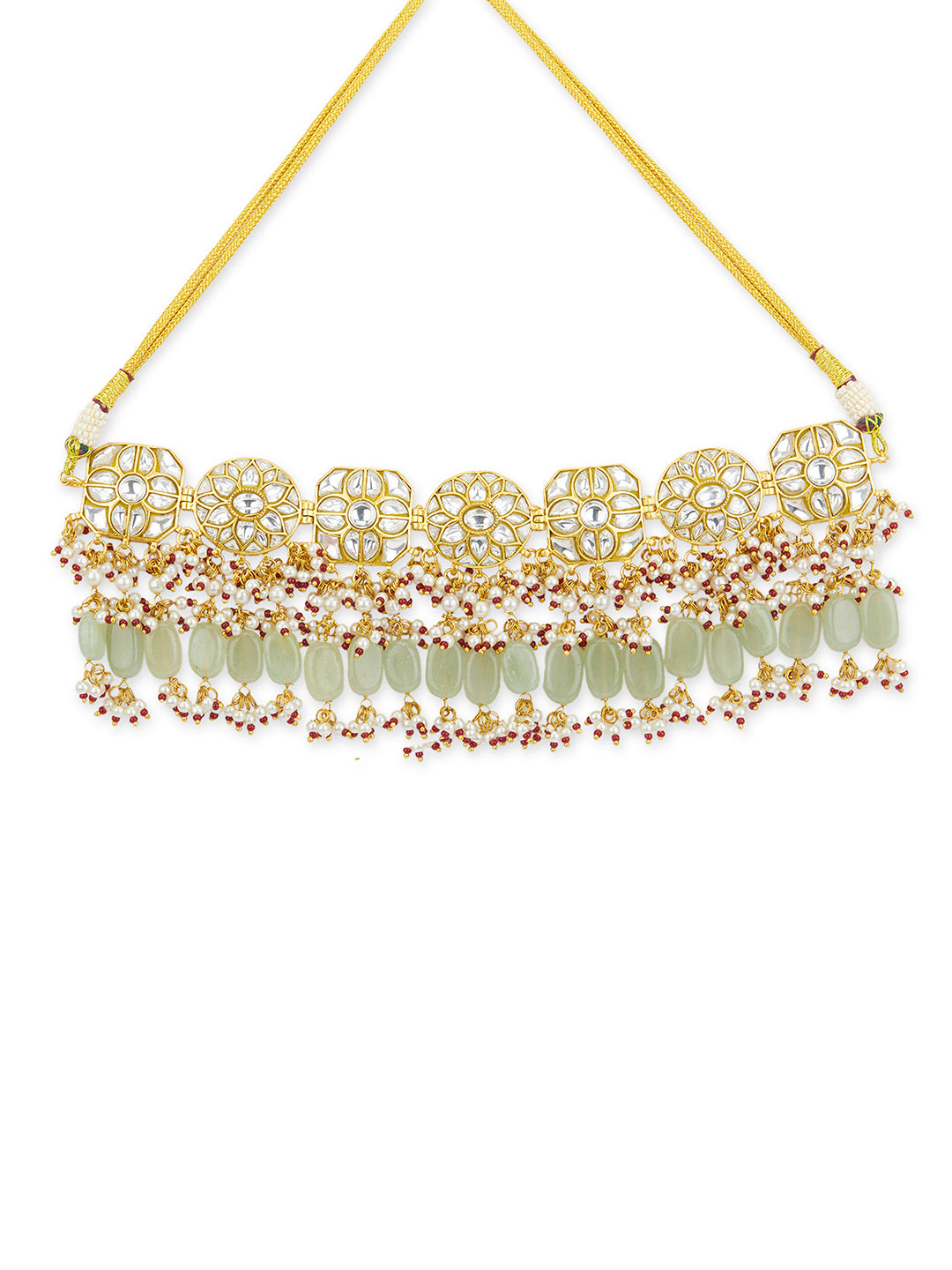 Jade Polki Necklace Set
