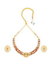 Opulent Ruby Polki Hasli Set