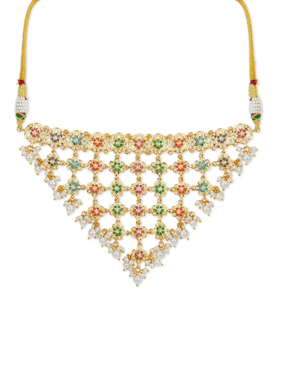 Enchanted Multicolour Jadau Necklace Set