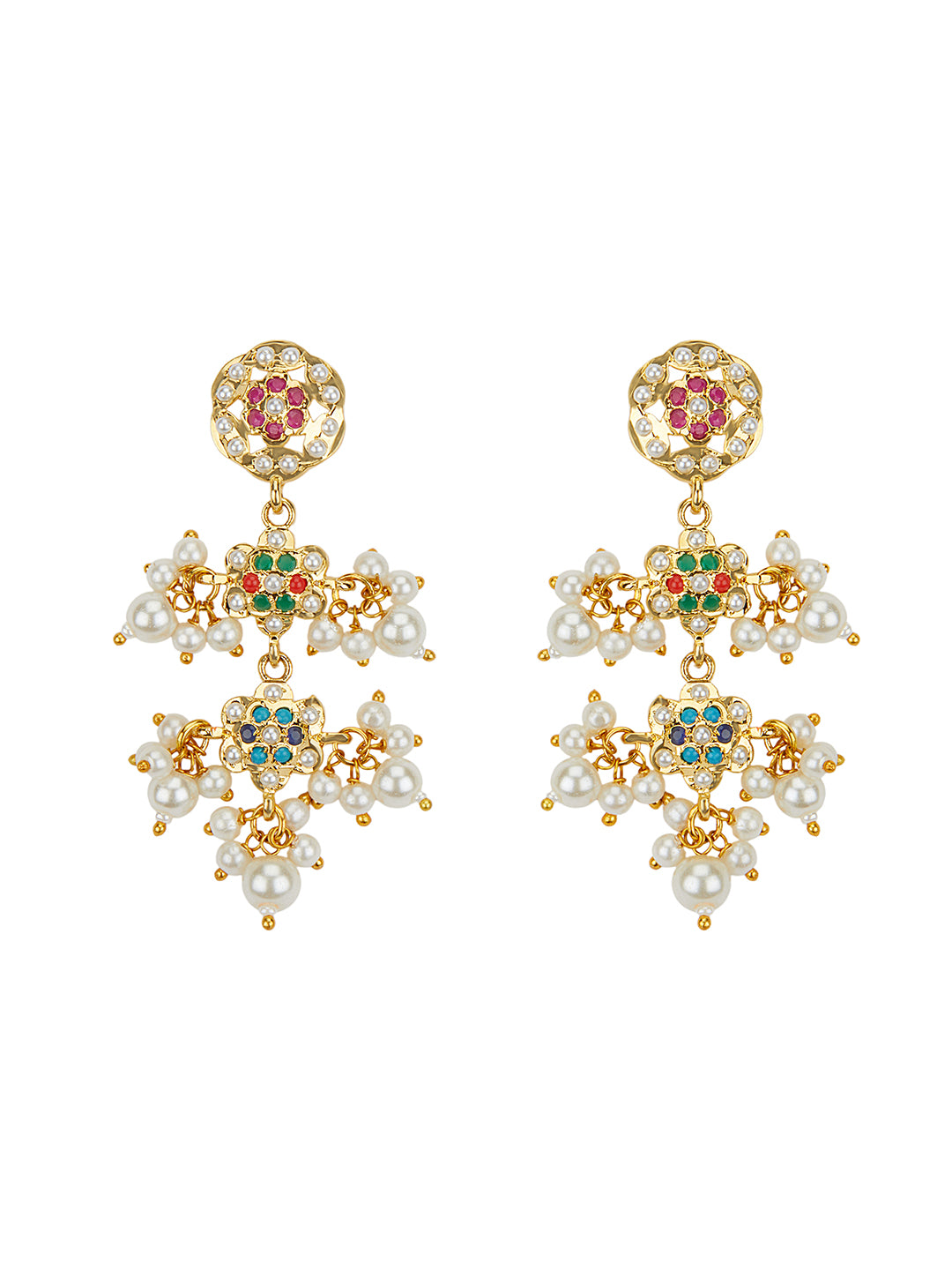 Enchanted Multicolour Jadau Necklace Set