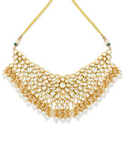 Kundan Grandeur Necklace Set With Maang Tikka