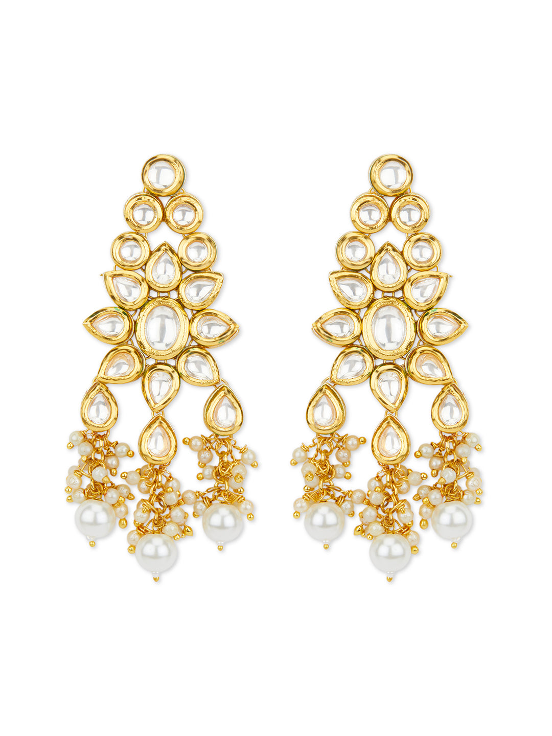 Kundan Grandeur Necklace Set With Maang Tikka