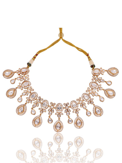 Bridal Drops of Kundan Necklace Set 