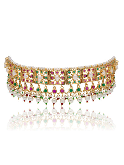 Bridal Multi Coloured Choker Set 