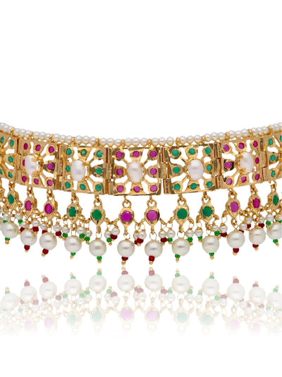 Bridal Multi Coloured Choker Set 