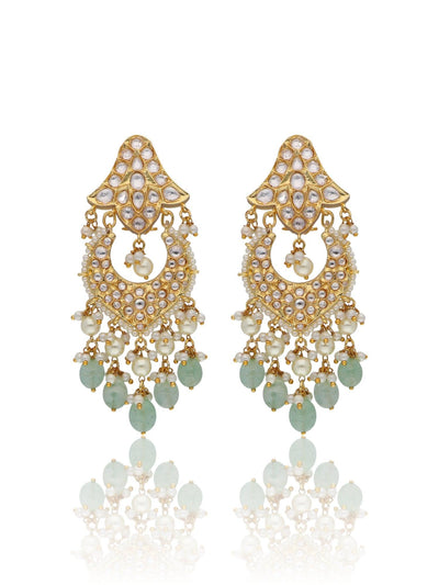 Bridal Jade Green and Kundan Choker Set 