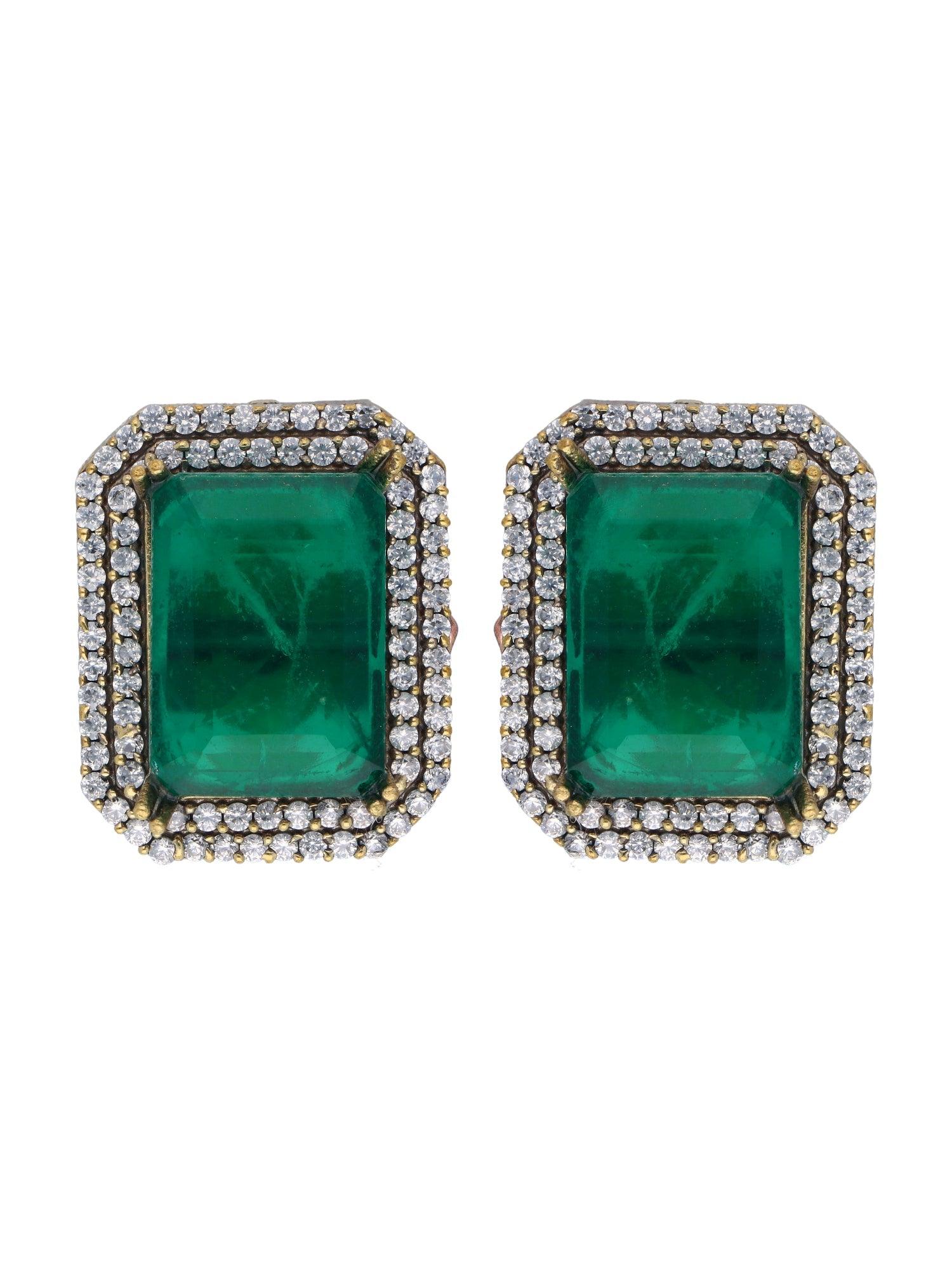 The Zoya Victorian Green Necklace Set 