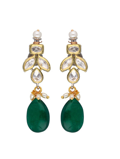 The Zoya Glow Getter Green Drops Necklace 