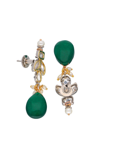 The Zoya Glow Getter Green Drops Necklace 