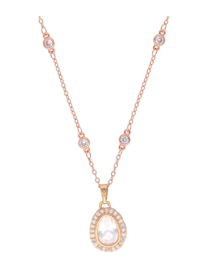 The Zoya Kundan Solitaire Necklace Set 