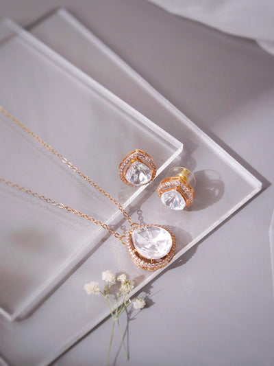 Zoya Polki Pendant Set - Curio Cottage Zoya Polki Pendant Set