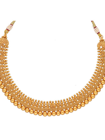 22K Gold Plated Vadiyanam Necklace set 