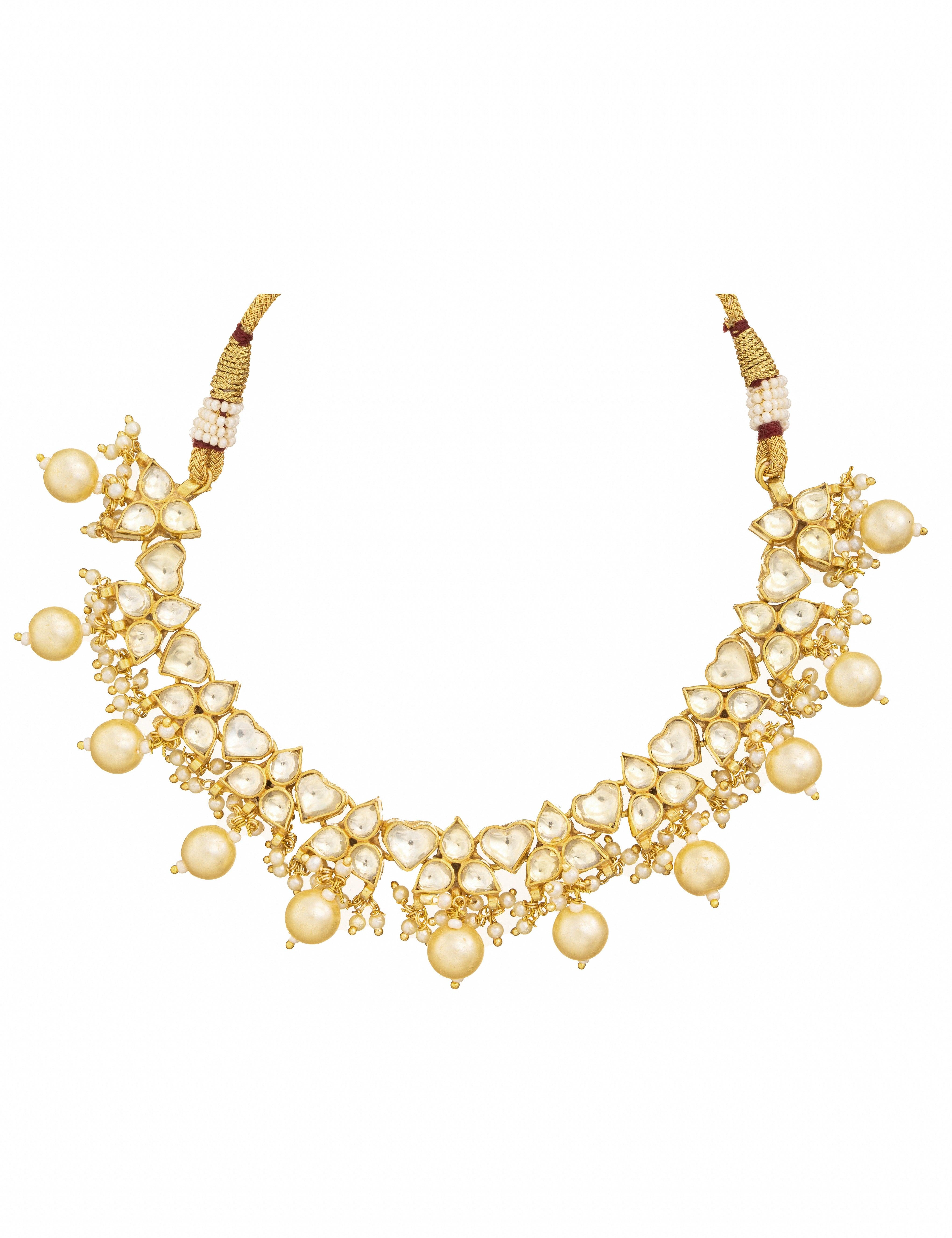 Kundan Pearl Choker Set