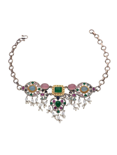 The Gypsy Rangoli Rain Necklace Set 