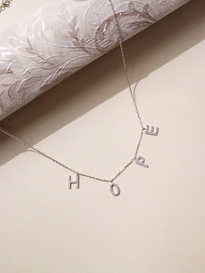 Pure Silver Hope Necklace 