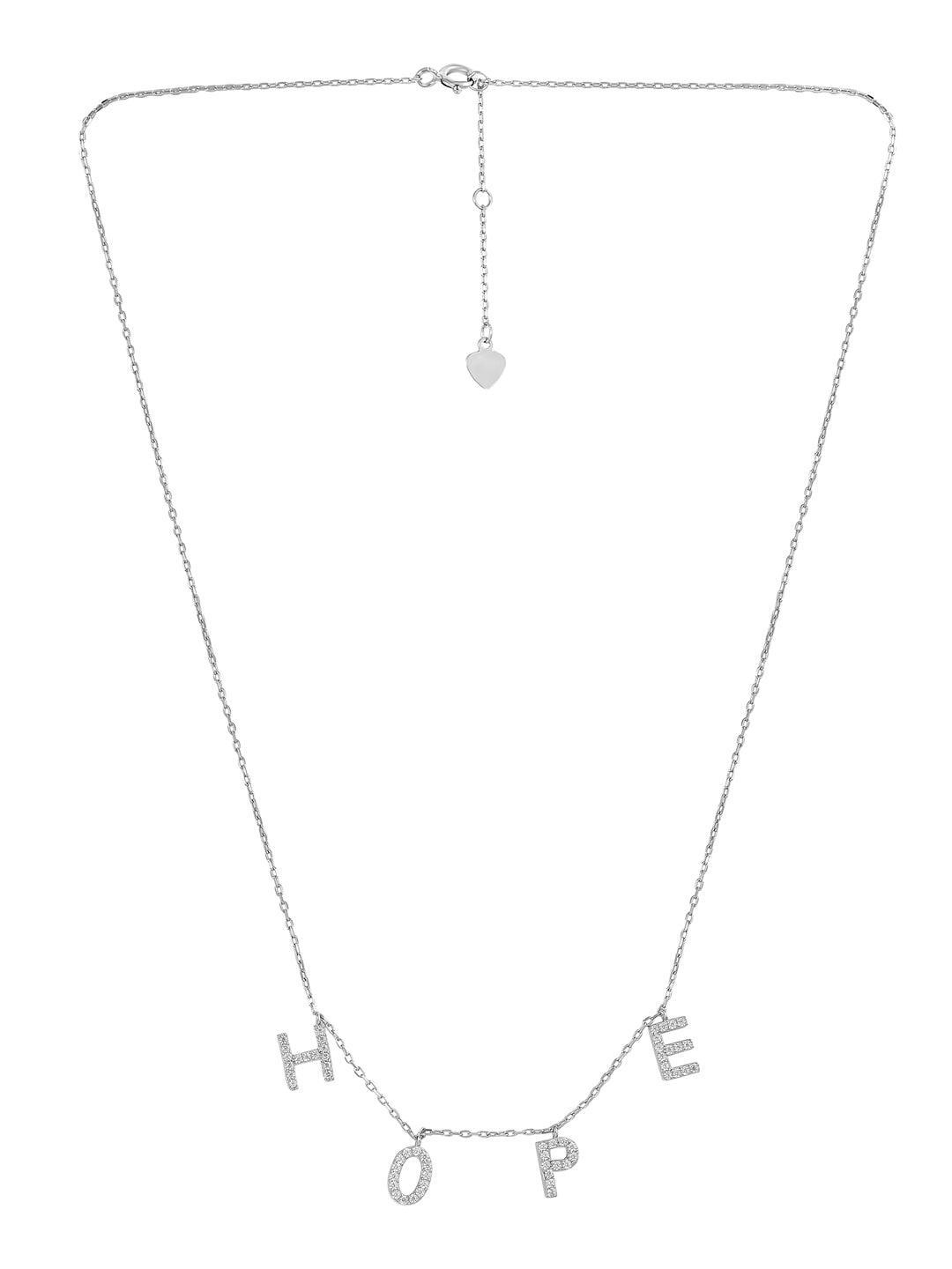 Pure Silver Hope Necklace 