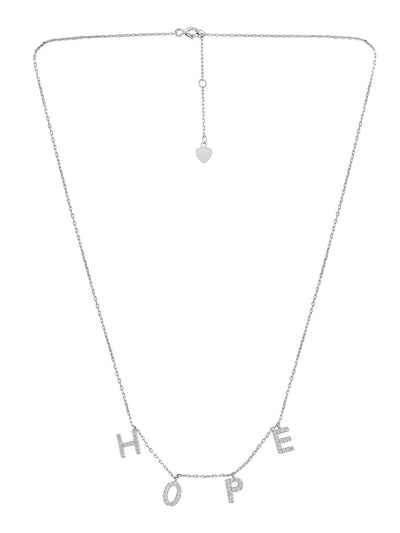 Pure Silver Hope Necklace 