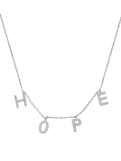 Pure Silver Hope Necklace 