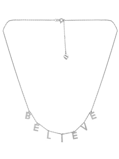  Pure Silver Believe Necklace