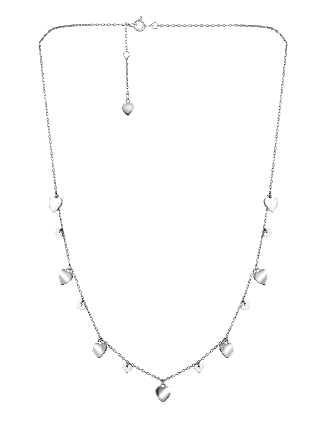  Pure Silver Hearty Trinkets Necklace