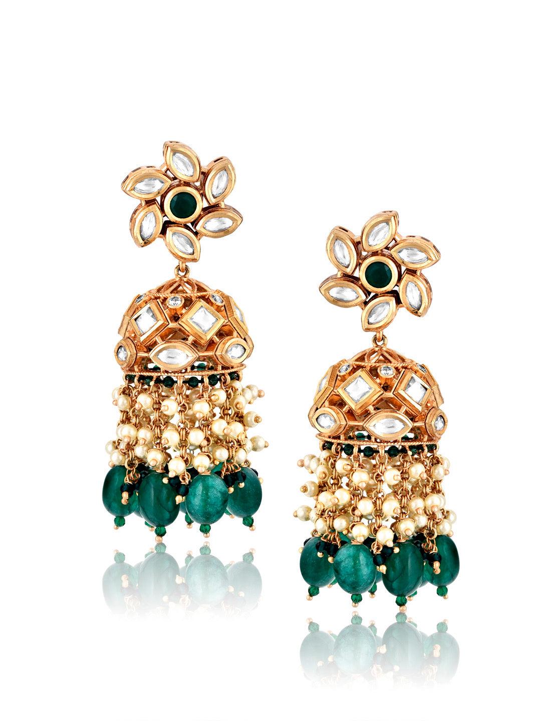Florana Jhumki Earrings - Default Title (FEE129) 