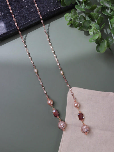 Crystal String Hydro Quartz Stone Appeal Scarf Necklace - Curio Cottage 