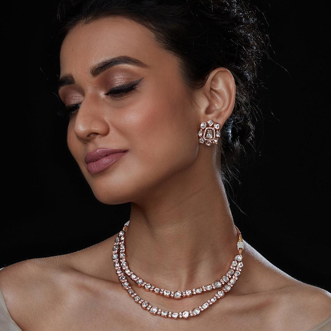 Two Layered Kundan Necklace Set