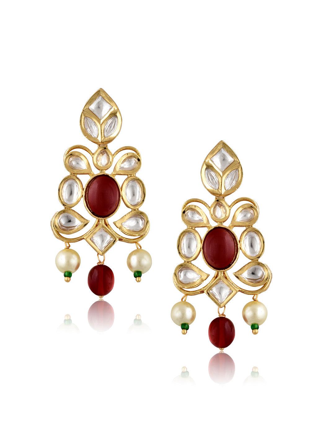 Bejeweled Navratan Necklace Set - Default Title (FNS08) 