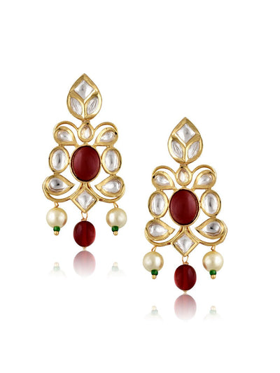 Bejeweled Navratan Necklace Set - Default Title (FNS08) 