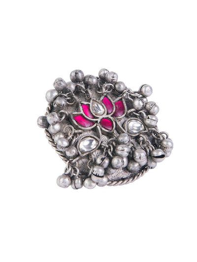 Brass Silver Oxidized ghungroo style ring, Free at Rs 90/piece in Jaipur
