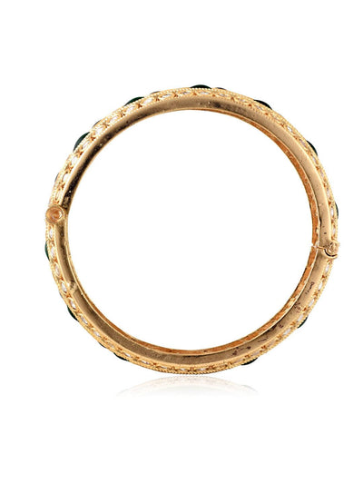 Gracious Green Jadau Bangle - Default Title (Fbe101) 