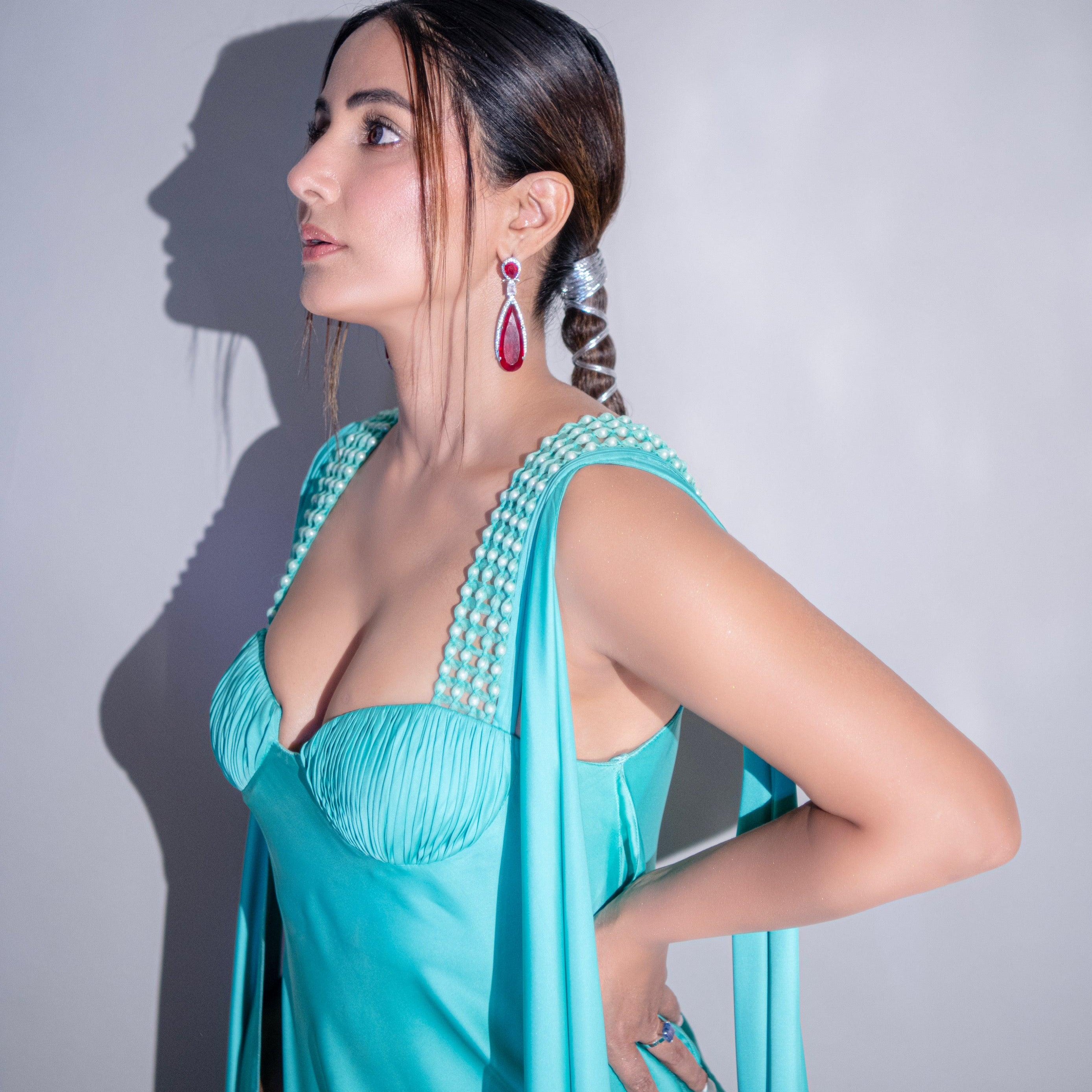 Red Long Dangler Earrings