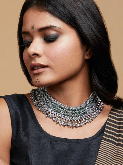 Pure Silver Tribal Mesh Necklace - Curio Cottage Pure Silver Tribal Mesh Necklace