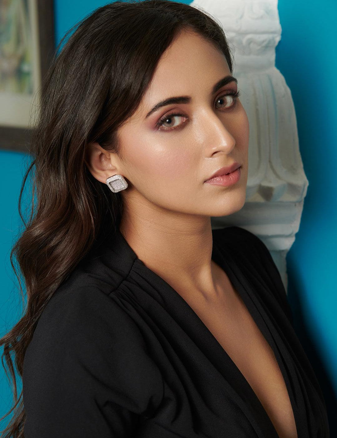 Cubic Zirconia Stud Earrings