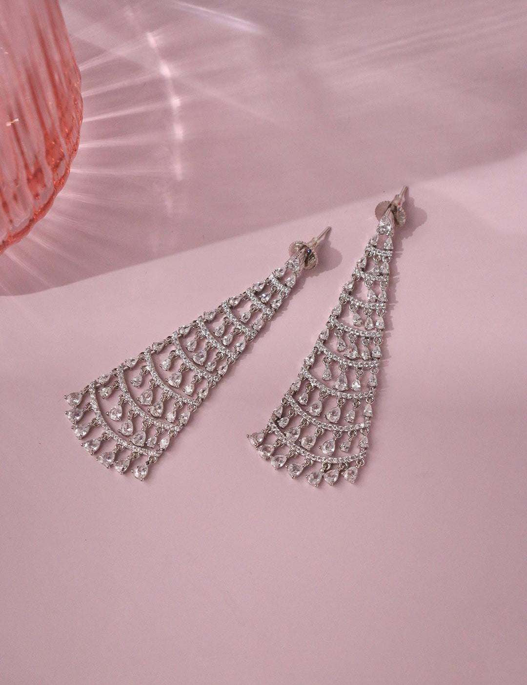 CZ Chandbali Earrings