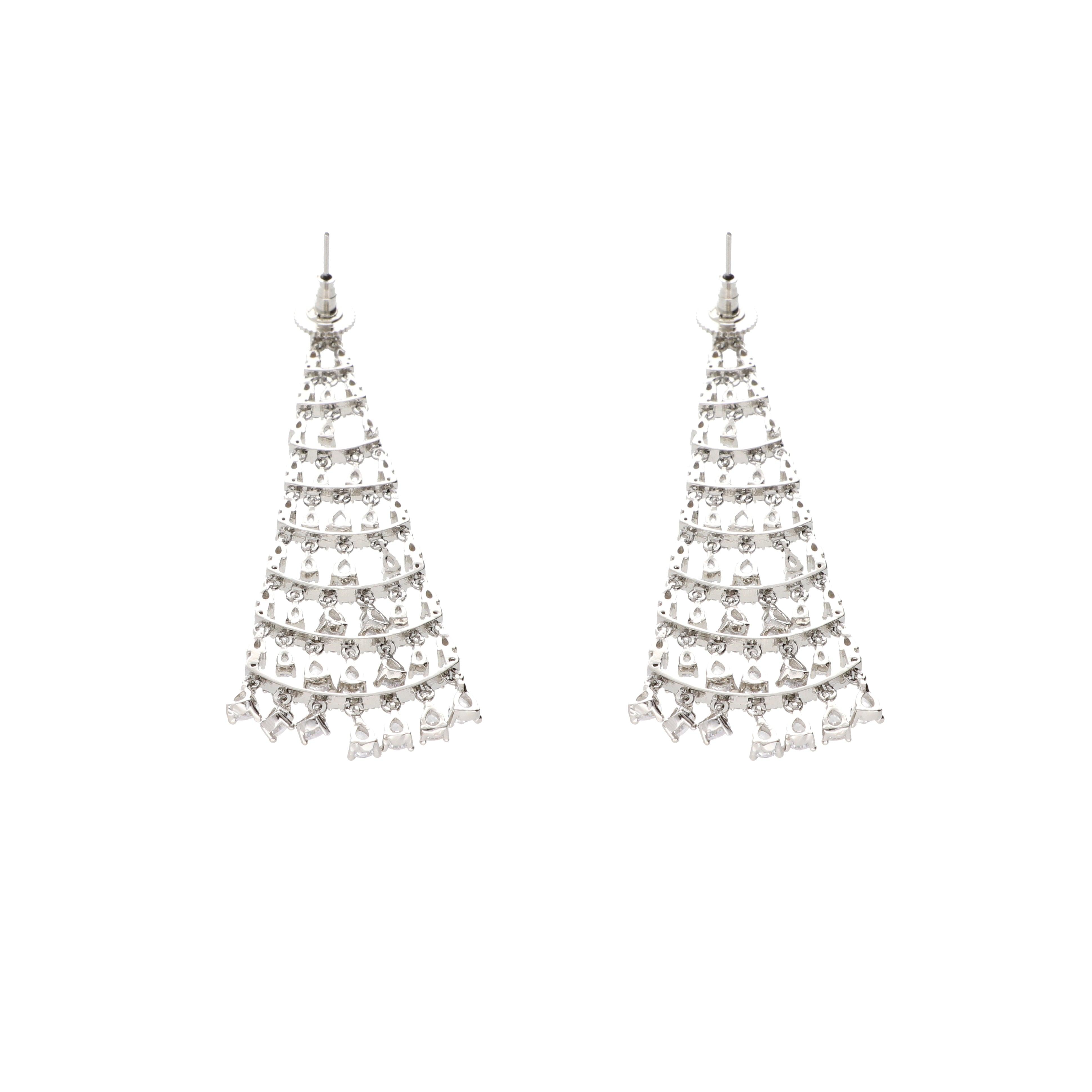 CZ Chandbali Earrings
