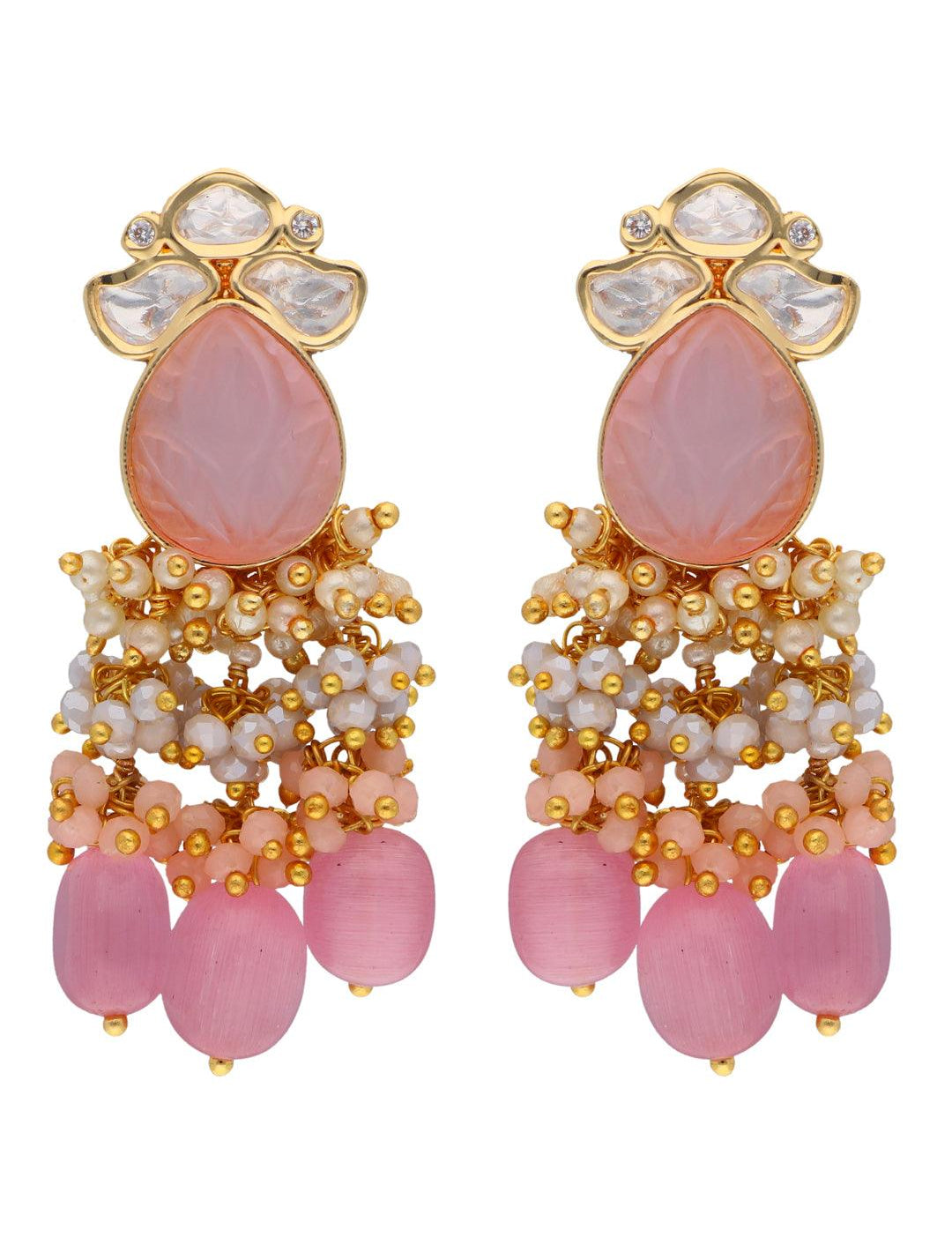 Pink Dangler Earrings