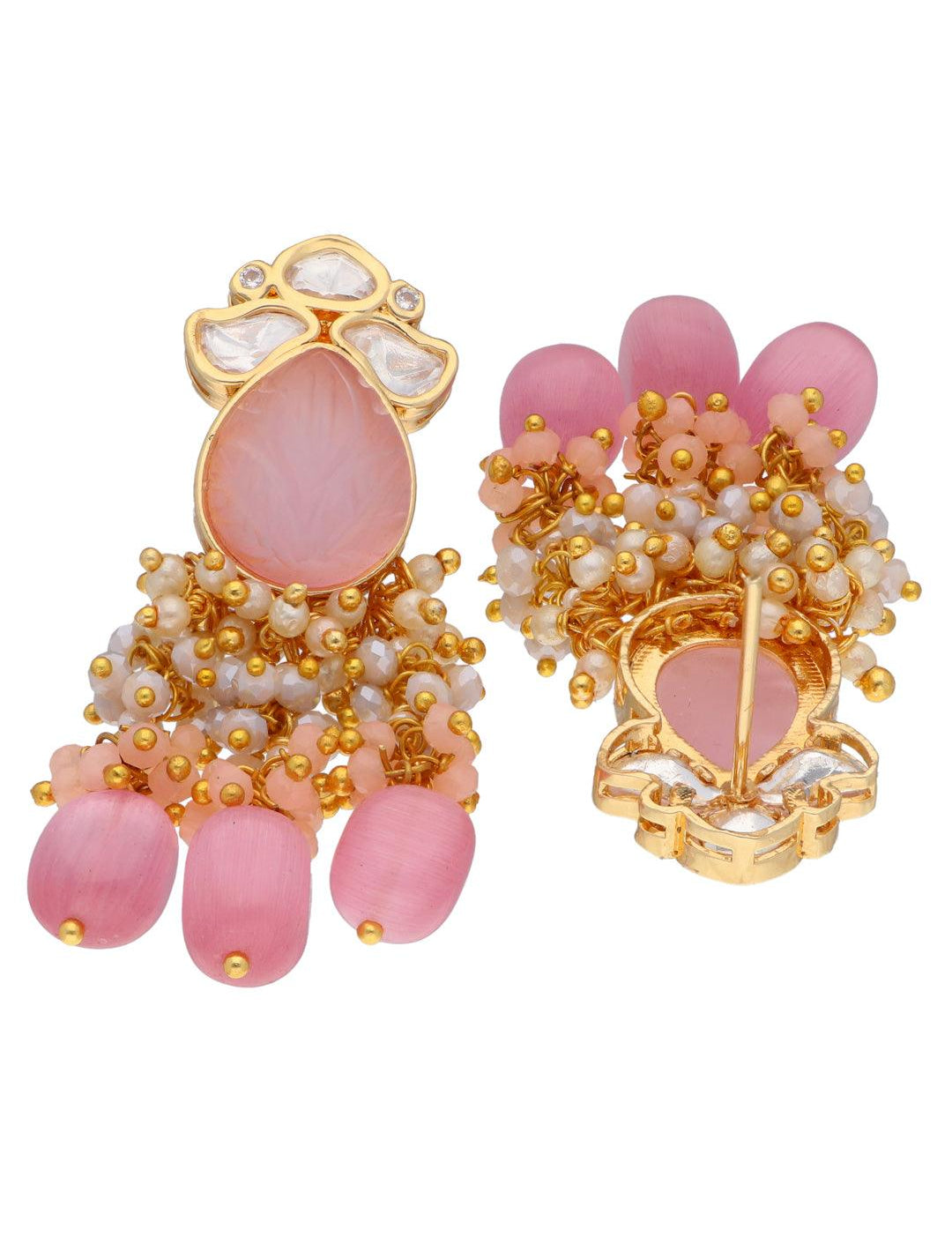 Pink Dangler Earrings