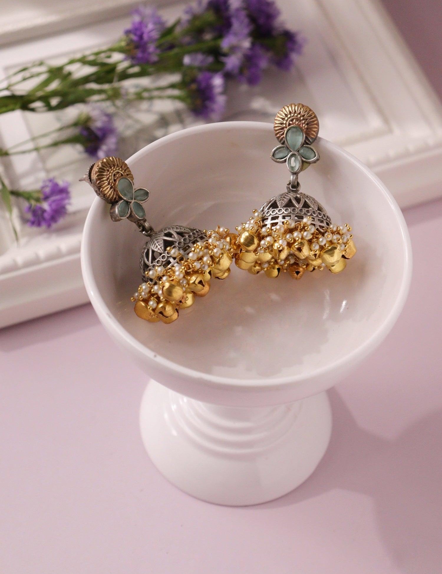 Ghungroo and Jhumki Earrings