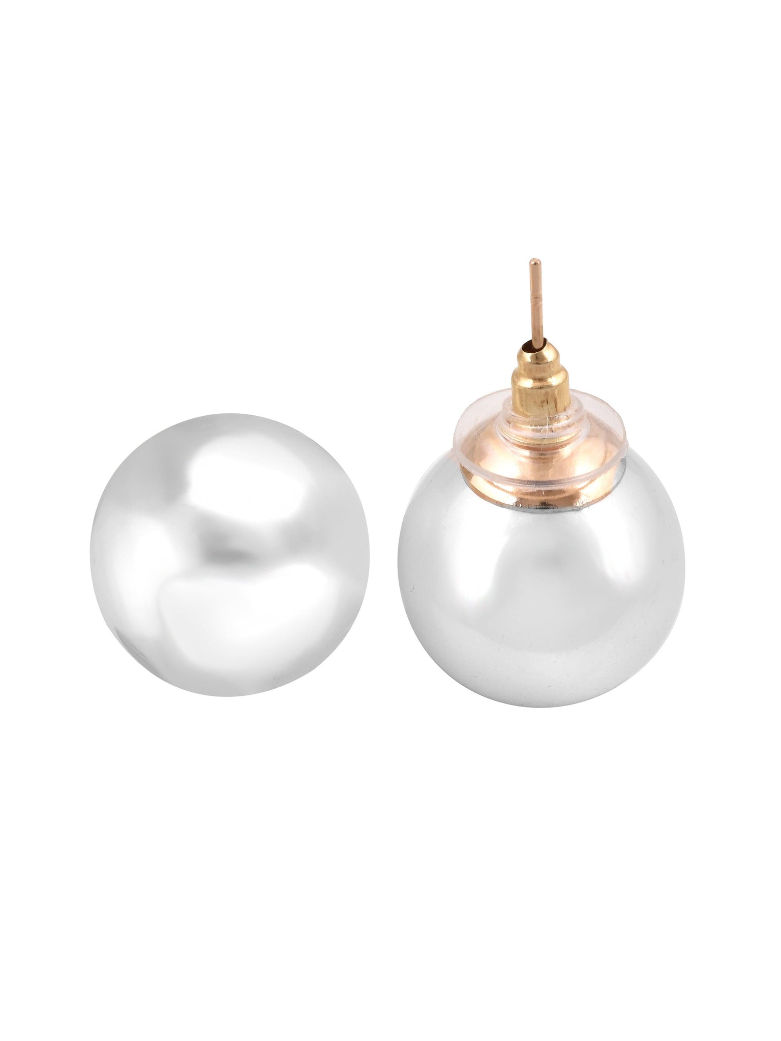 The Pearl Story - 15 mm Ivory White Shell Pearl Studs - Curio Cottage 