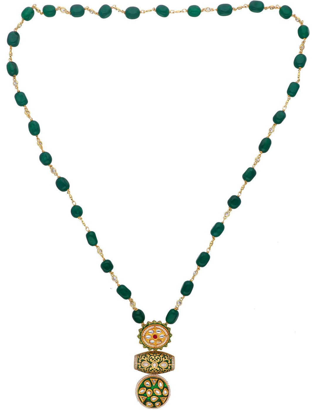 Kundan and Enamel Long Necklace