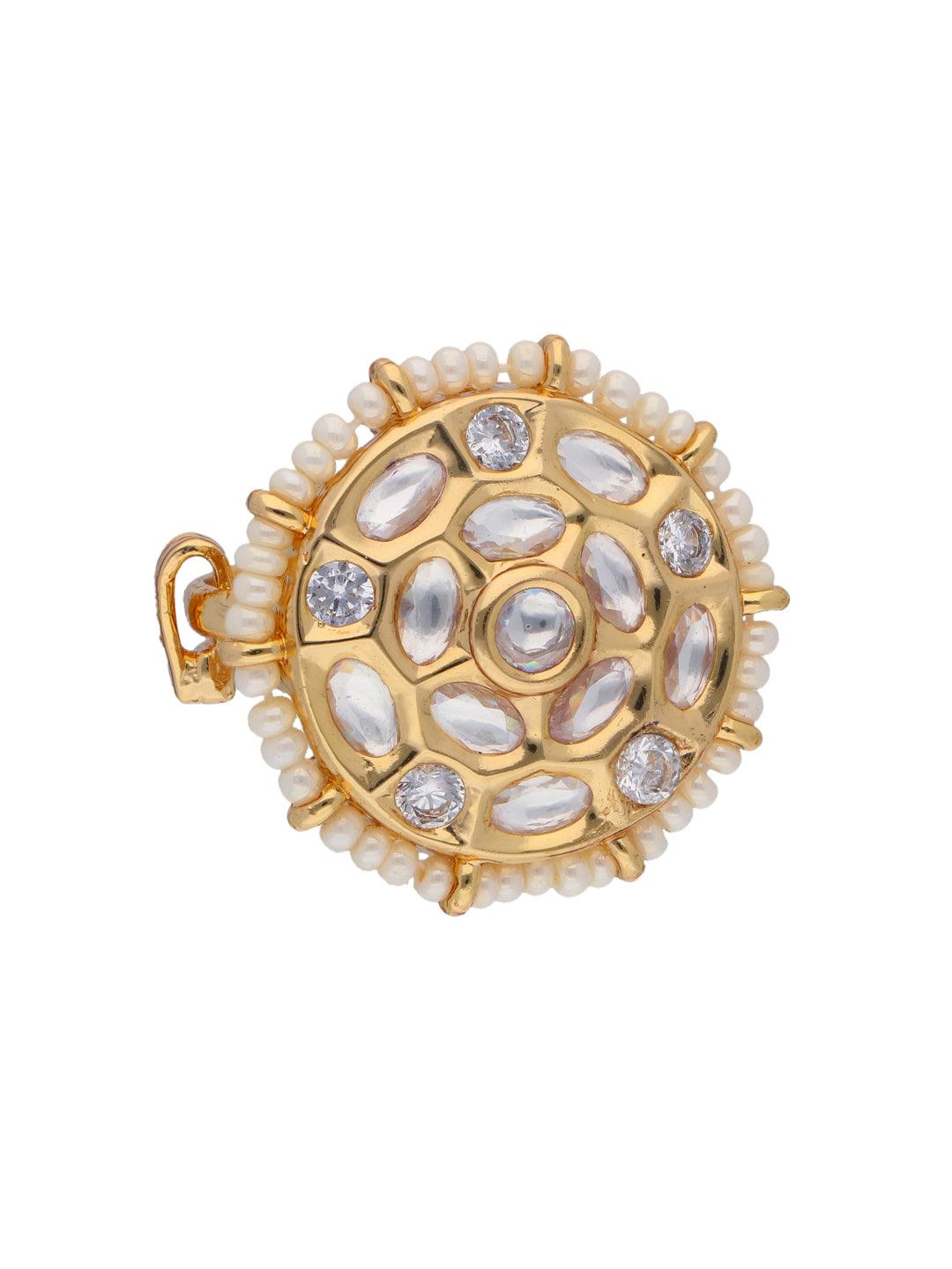 The Zoya Lustre Love Kundan Ring - Curio Cottage 