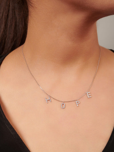 Pure Silver Hope Necklace - Curio Cottage 