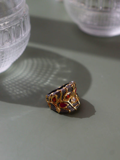 The Ancient Pure Silver Stone Ring - Curio Cottage 